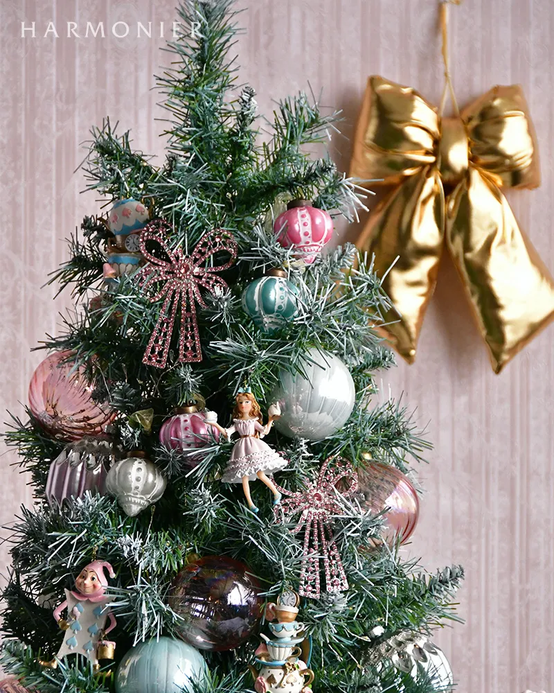 ミニガラスオーナメント5.5cm/パステルミックス3コセット｜クリスマス