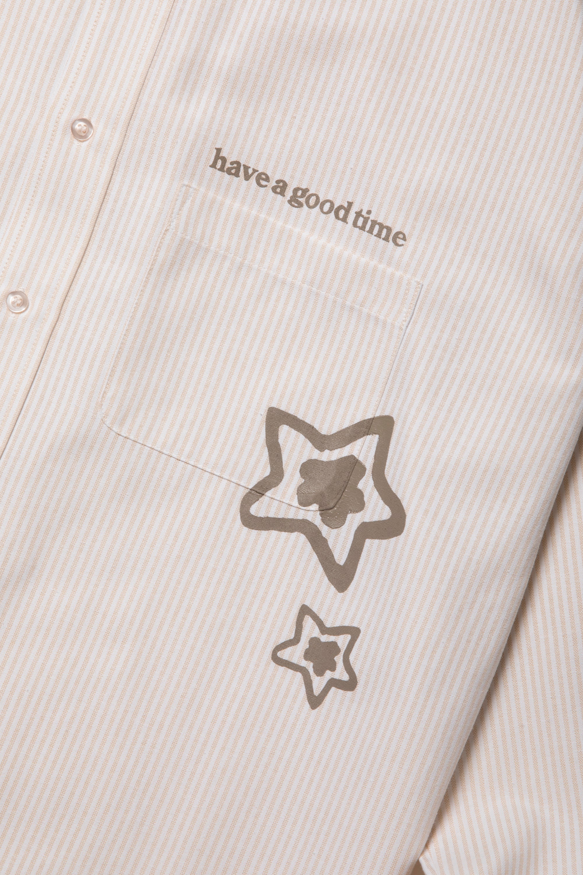STAR TEAM x have a good time OXFORD SHIRT BEIGE