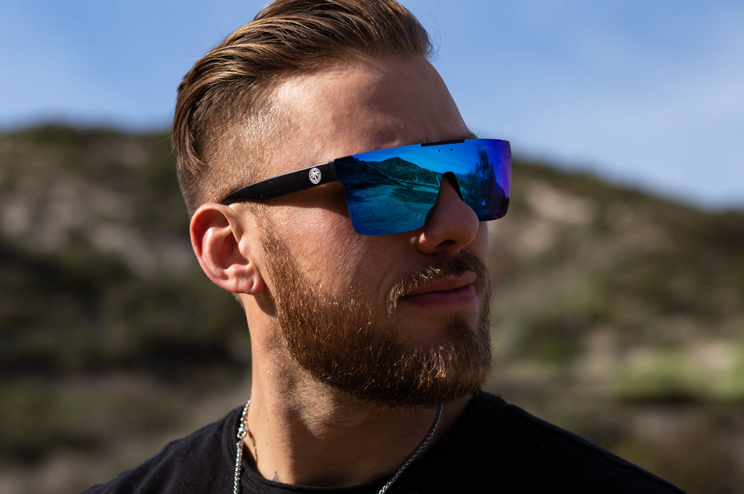 Z87 Quatro Sunglasses: Galaxy Blue | Heat Wave Visual