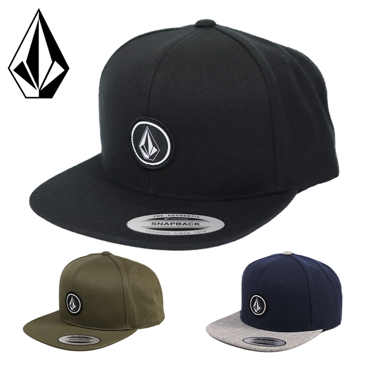 VOLCOM ボルコム キャップ 帽子 メンズ QUARTER TWILL CAP スナップ