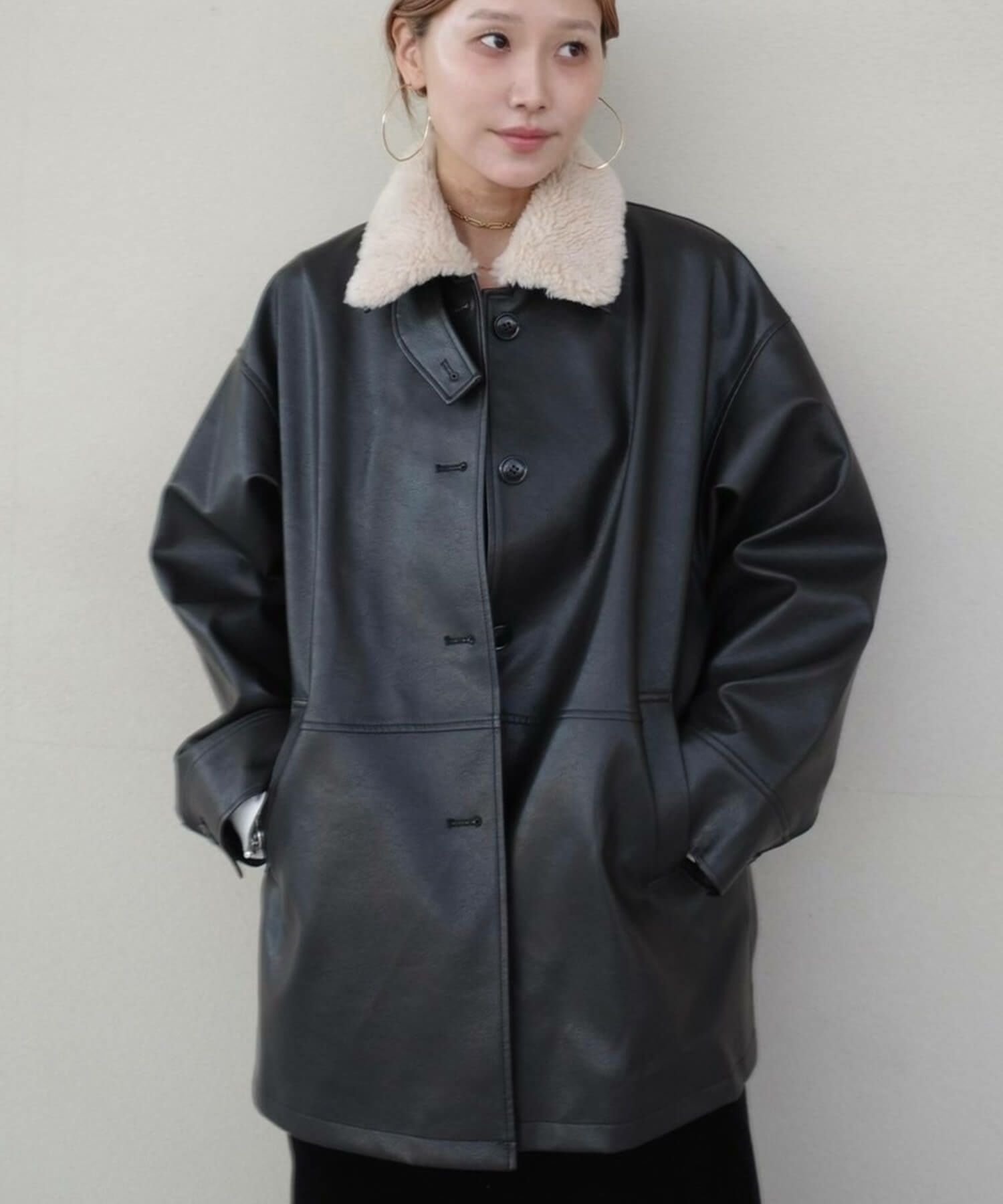 Hideka Original】3Way Vintage Fake Leather Jacket | HEILIS
