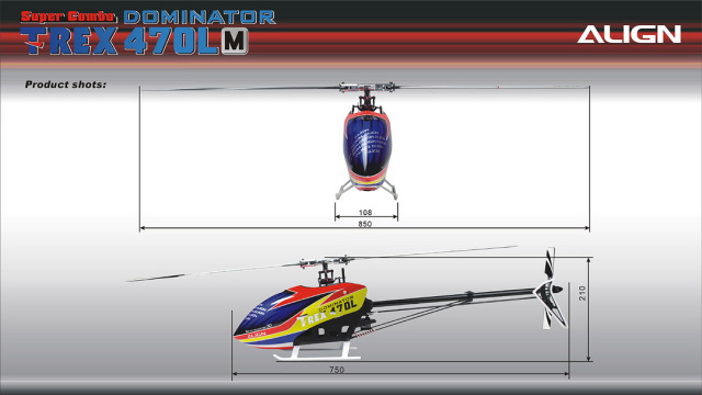 T-REX 470LM ドミネーター スーパーコンボ（ベルトドライブ・メタル