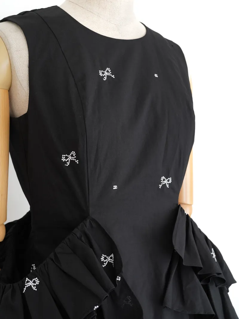 Bibiy.（ビビィ）ELODIE FRILL DRESS（ブラック/S） | ブランドドレス