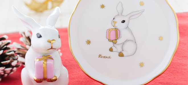 プチプレート プレゼントバニー