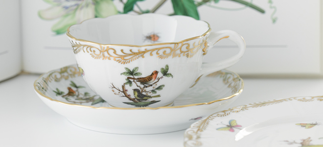 ロスチャイルド・バード・クラシカルゴールド] デザートプレート