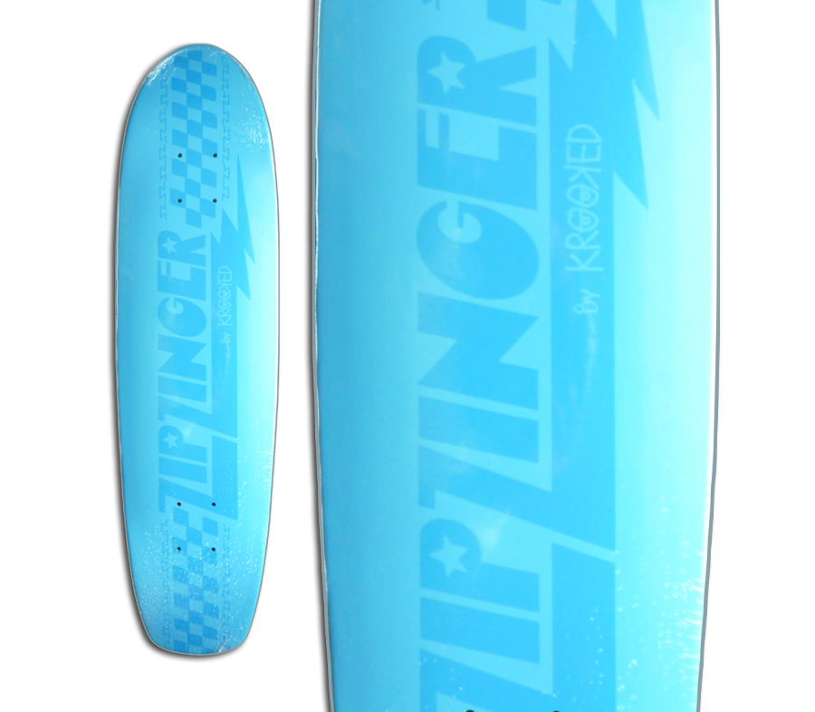 KROOKED ZIP ZINGER TONAL DECK (7.75 x 30inch) デッキ スケート