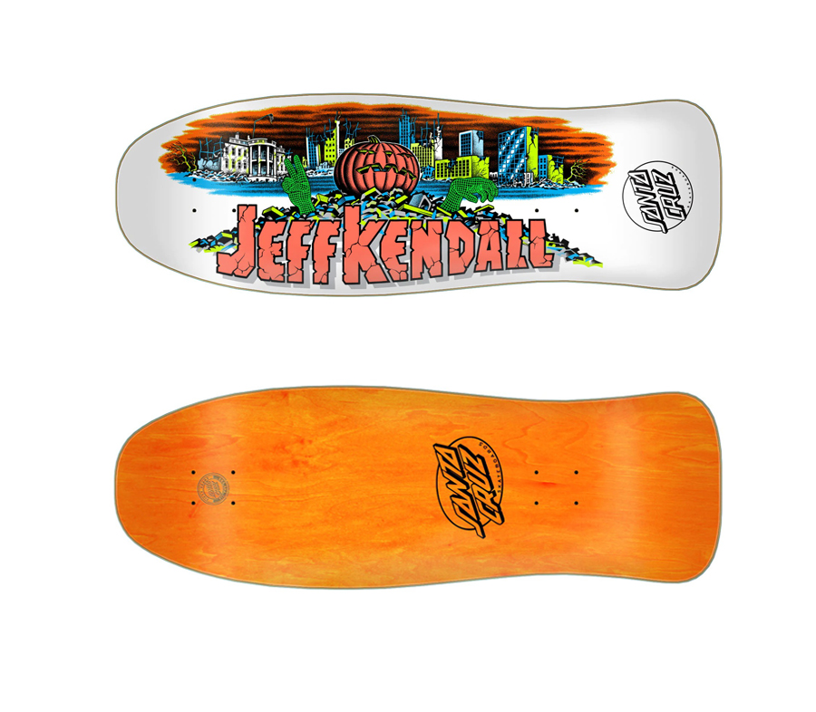 SANTA CRUZ JEFF KENDALL PUMPKIN REISSUE DECK (10 x 30.12inch