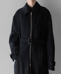 stein / シュタイン】OVERSIZED MAXI-LENGTH ZIP COAT - BLACK | 公式