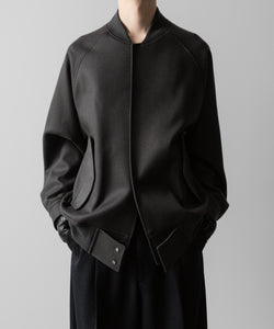 ssstein / シュタイン】MELTON STADIUM JACKET - GREY KHAKI | 公式