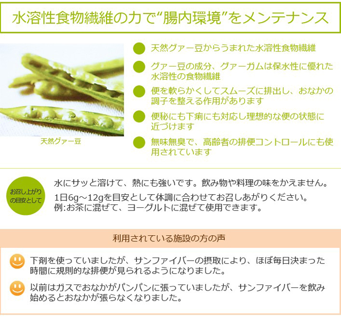 サンファイバー 1kg｜治療用食品の店『ひまわり』