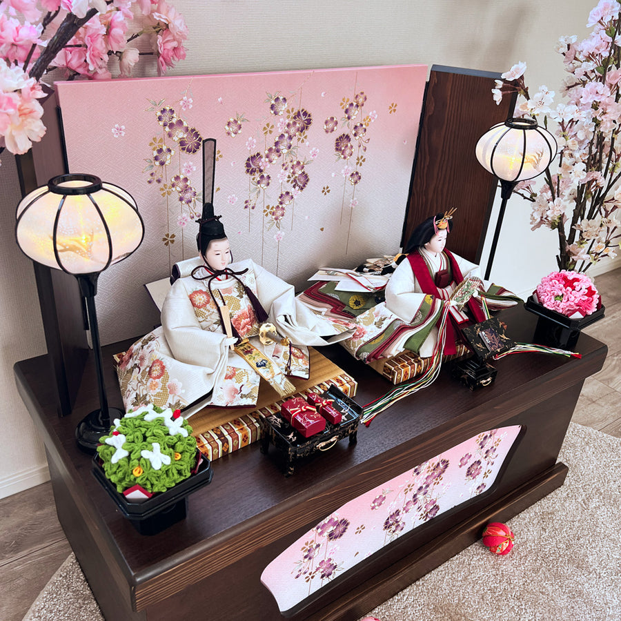 いなせな高品質で抜群な本仕立てですので安心です。雛飾りセット