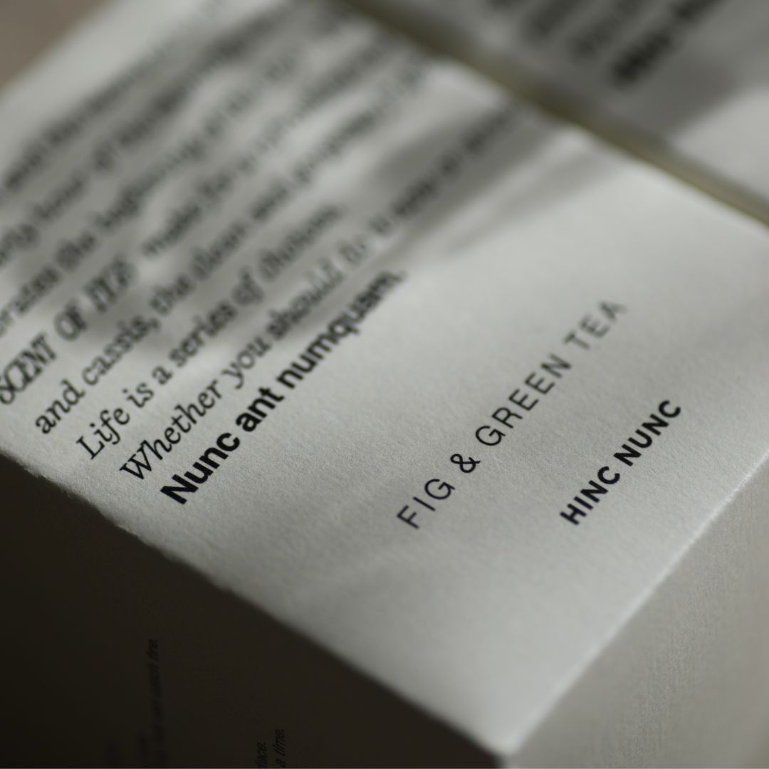 FIG & GREEN TEA – HINC NUNC