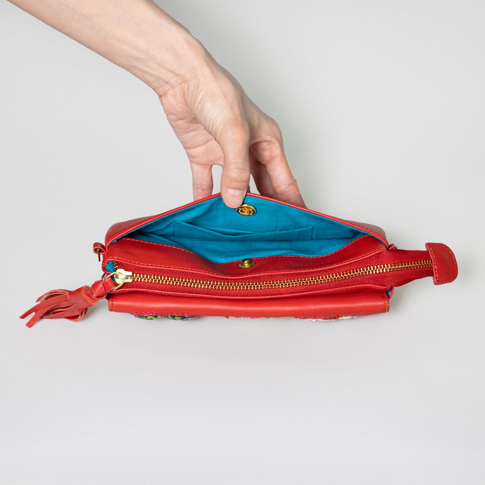 お財布バッグ 草原を逃げるボリス（RD) – ボリス雑貨店