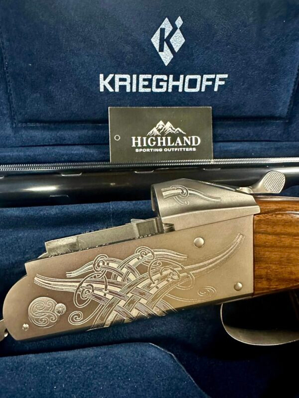 KRIEGHOFF K-80 CELTIC SCROLL NICKEL TAPERED FLAT 32″ 12GA CHOKE
