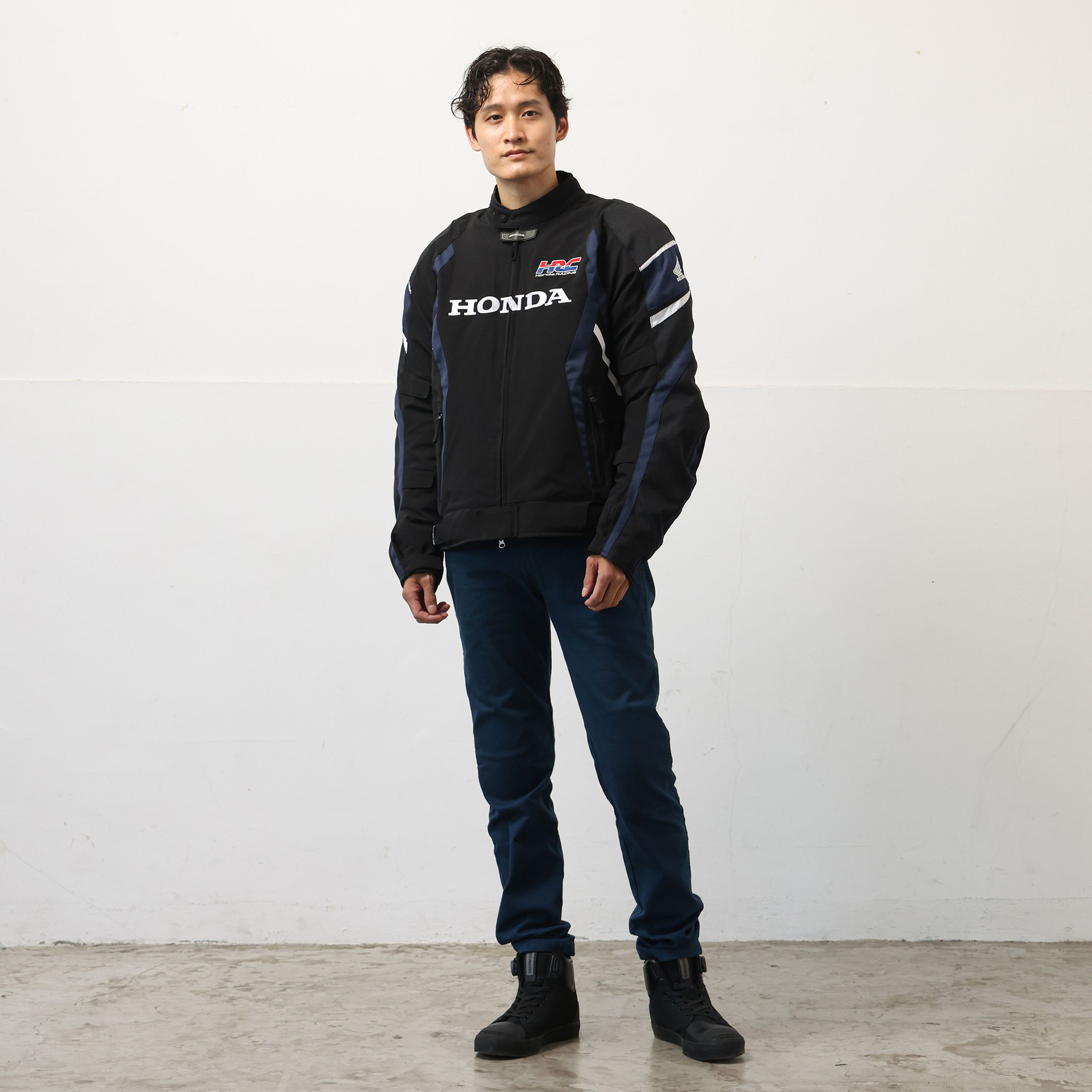 プレストライダースジャケット(S ブラック/ネイビー): ウェア・グッズ