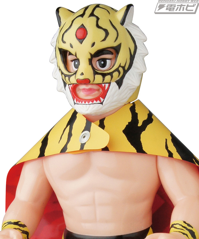 レジェンドレスラー・初代タイガーマスクが入場時の姿でソフビ人形化