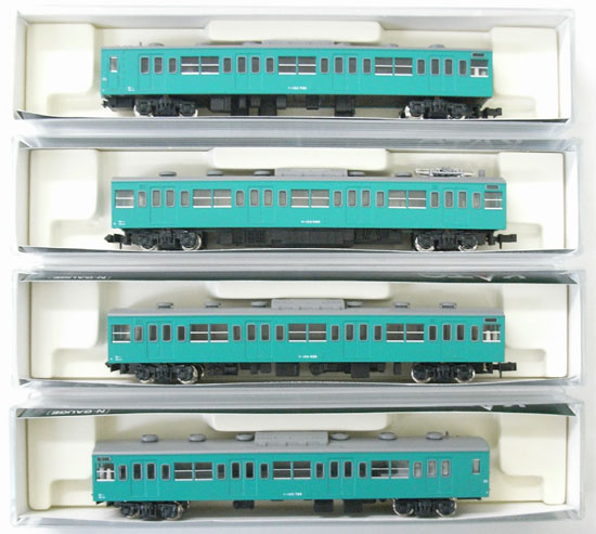 公式]鉄道模型(10-315新103系 エメラルドグリーン 4両セット)商品詳細