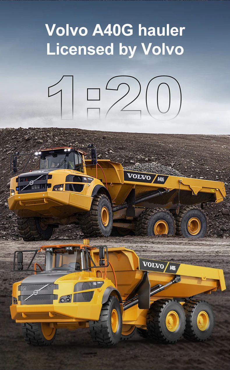 Volvo A40G RC Dump Truck 1/20