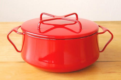 廃盤】DANSK/ダンスク/コベンスタイル2/両手鍋 18cm（赤） - 北欧