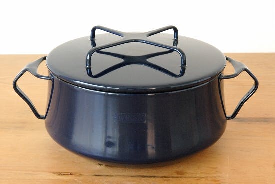 廃盤】DANSK/ダンスク/コベンスタイル2/両手鍋 18cm（ネイビー