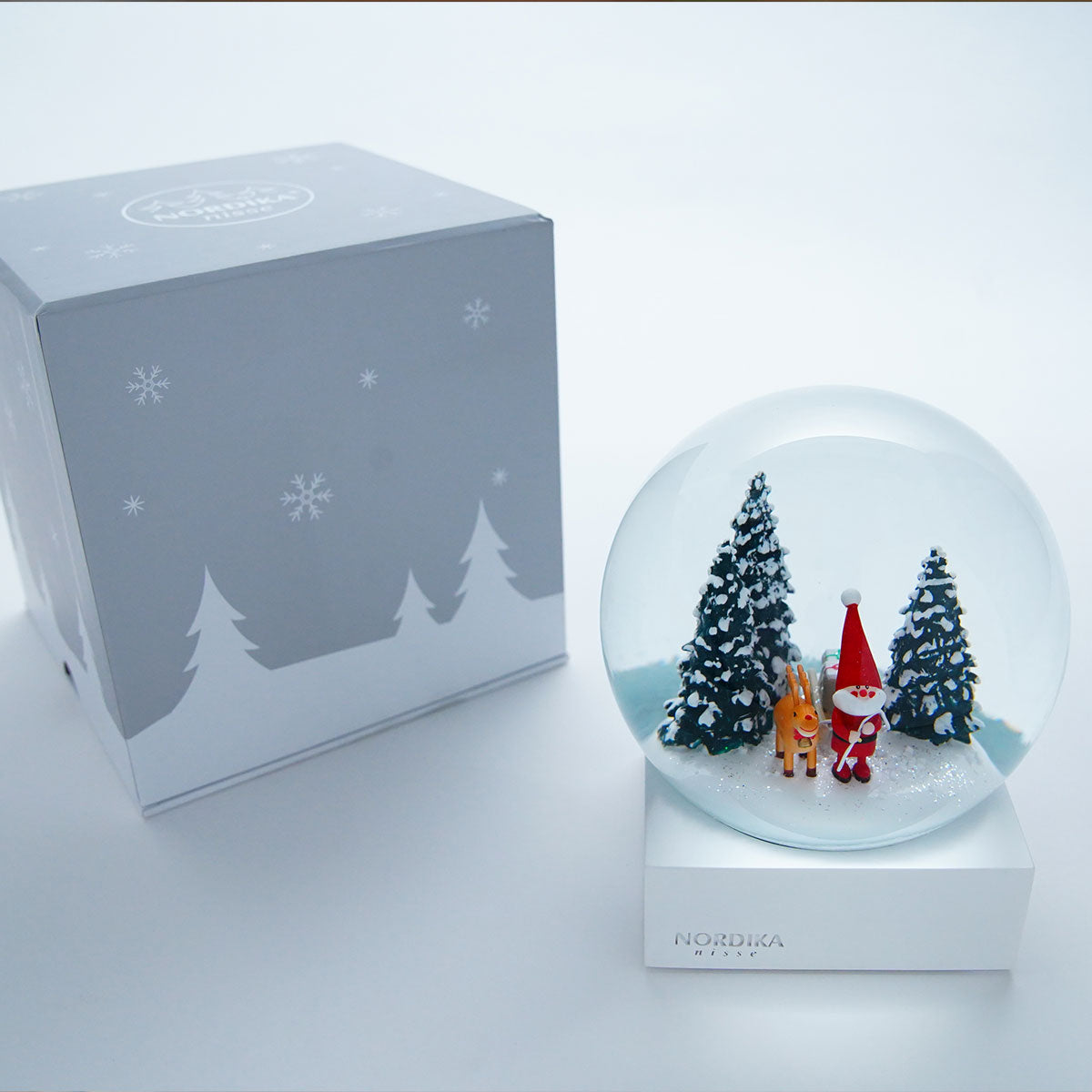 ノルディカ ニッセ サンタ クリスマス スノードーム（ そりをひいた