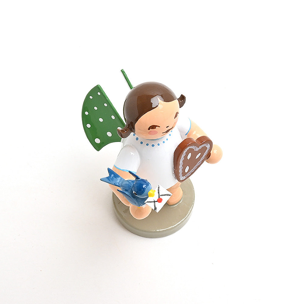 Wendt & Kuhn ヴェント & キューン木製人形 手紙を受け取る天使｜北欧雑貨
