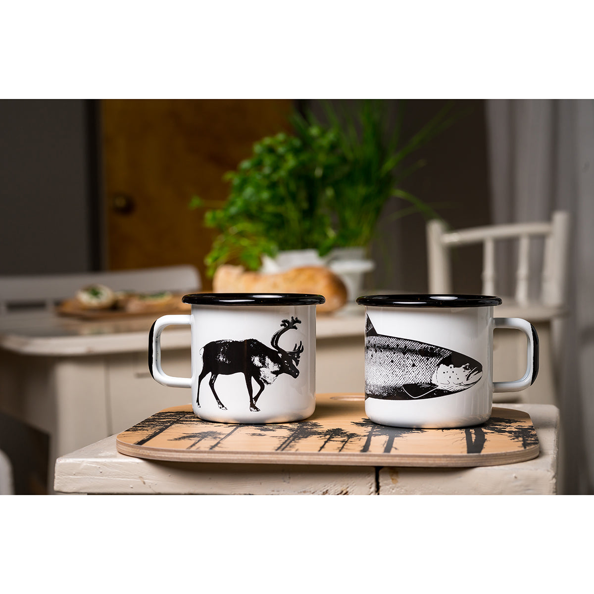 muurla ムールラ ホーローマグ NORDIC ( サーモン )｜北欧雑貨