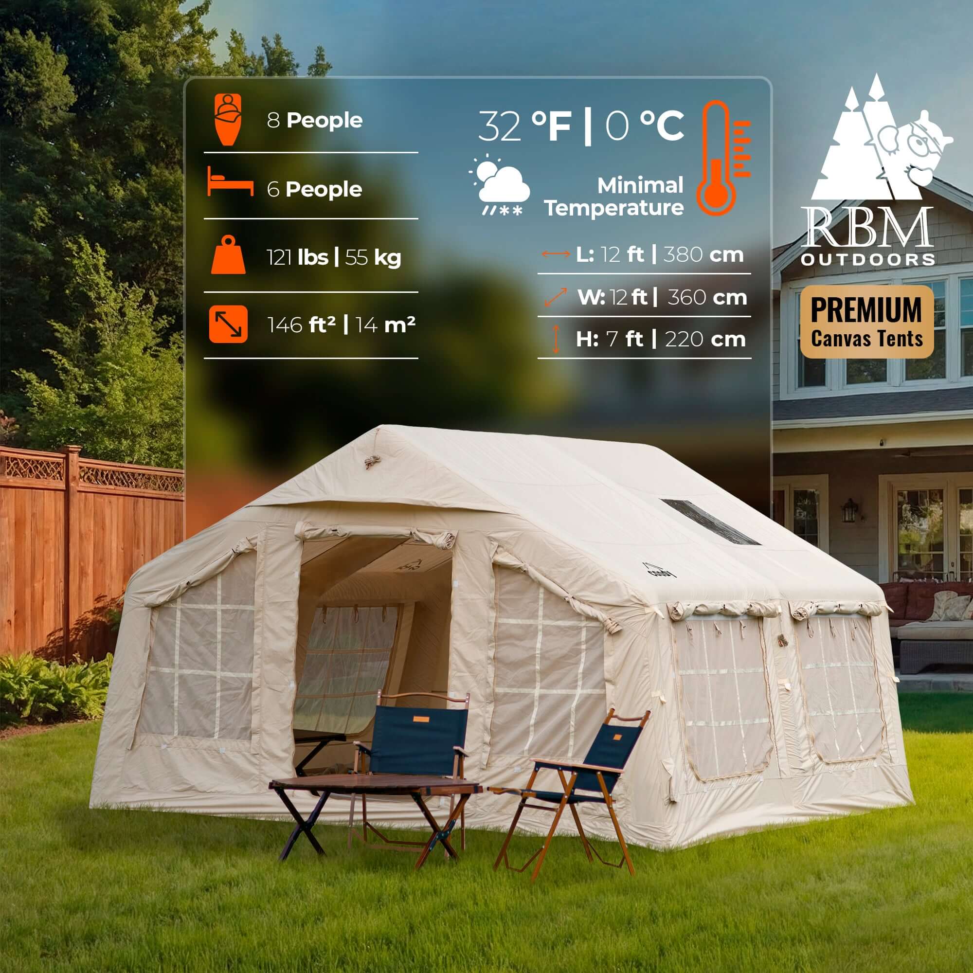 Koala Air Tent 5 | Inflatable Tent with Stove Jack – RBM Outdoors