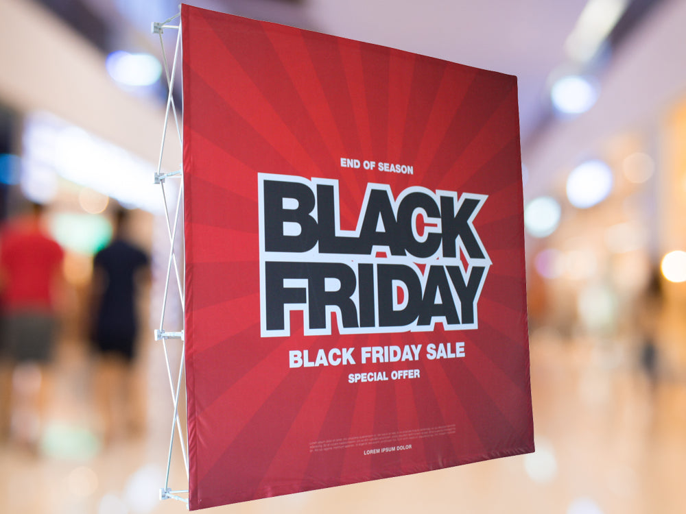 展示会ブースのディスプレイなら簡易バックパネルのポップアップBG