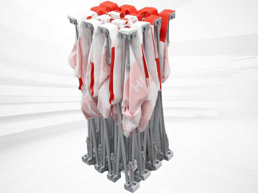 展示会ブースのディスプレイなら簡易バックパネルのポップアップBG