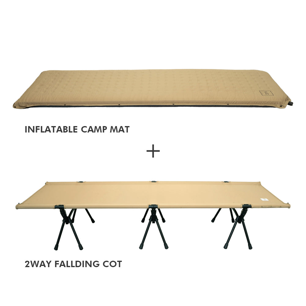 HOTEL CAMPS コット + マットセット 単品購入より¥1,000円お得【1年保証 】