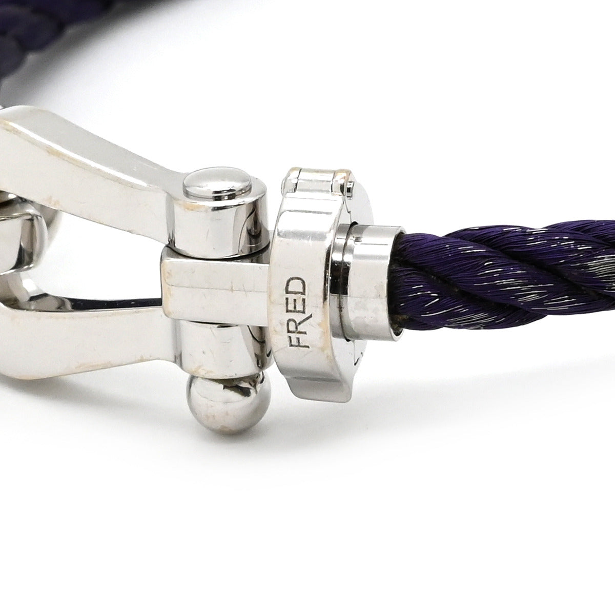 フレッド FRED フォース10 ラージモデル パープル×ホワイトゴールド