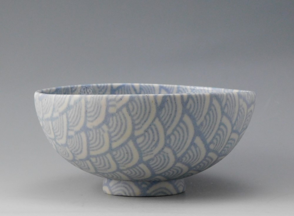 み*し様 乳白 青縁 スミ入れ鉢 【公式通販】