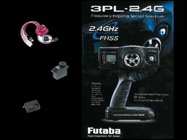 フタバ 3PL-2.4GHz 送信機&受信機&S3050デジタルサーボ&331アンプ付