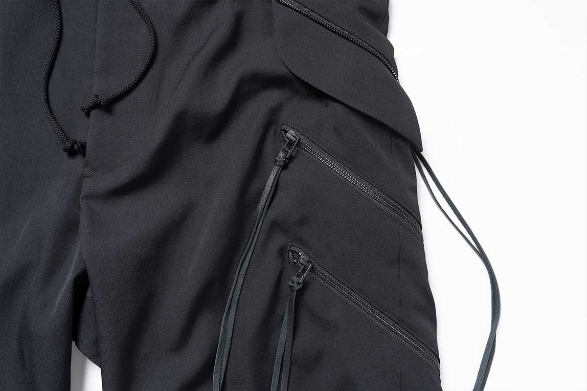 ヨウジヤマモト2020-21年秋冬 チェーン付きファスナーシャツ | HUES