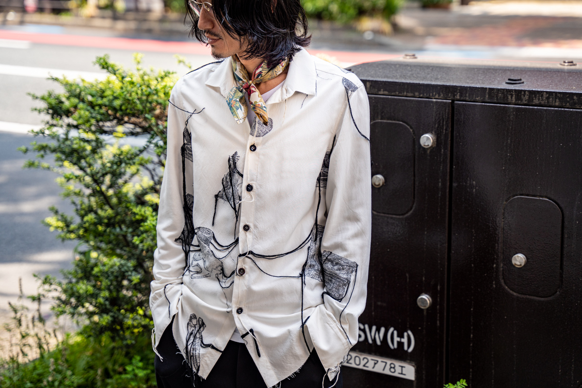 ARCHIVIO J.M.Ribot 2022SS Flower Silk Scarf | HUES 福岡セレクト