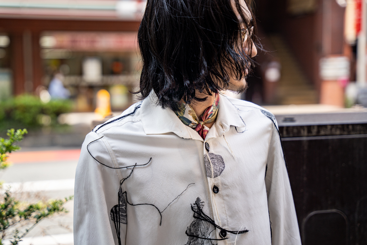 ARCHIVIO J.M.Ribot 2022SS Flower Silk Scarf | HUES 福岡セレクト