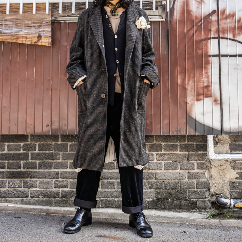 ARCHIVIO J.M.Ribot 22AW ツイード チェスターコート | HUES 福岡