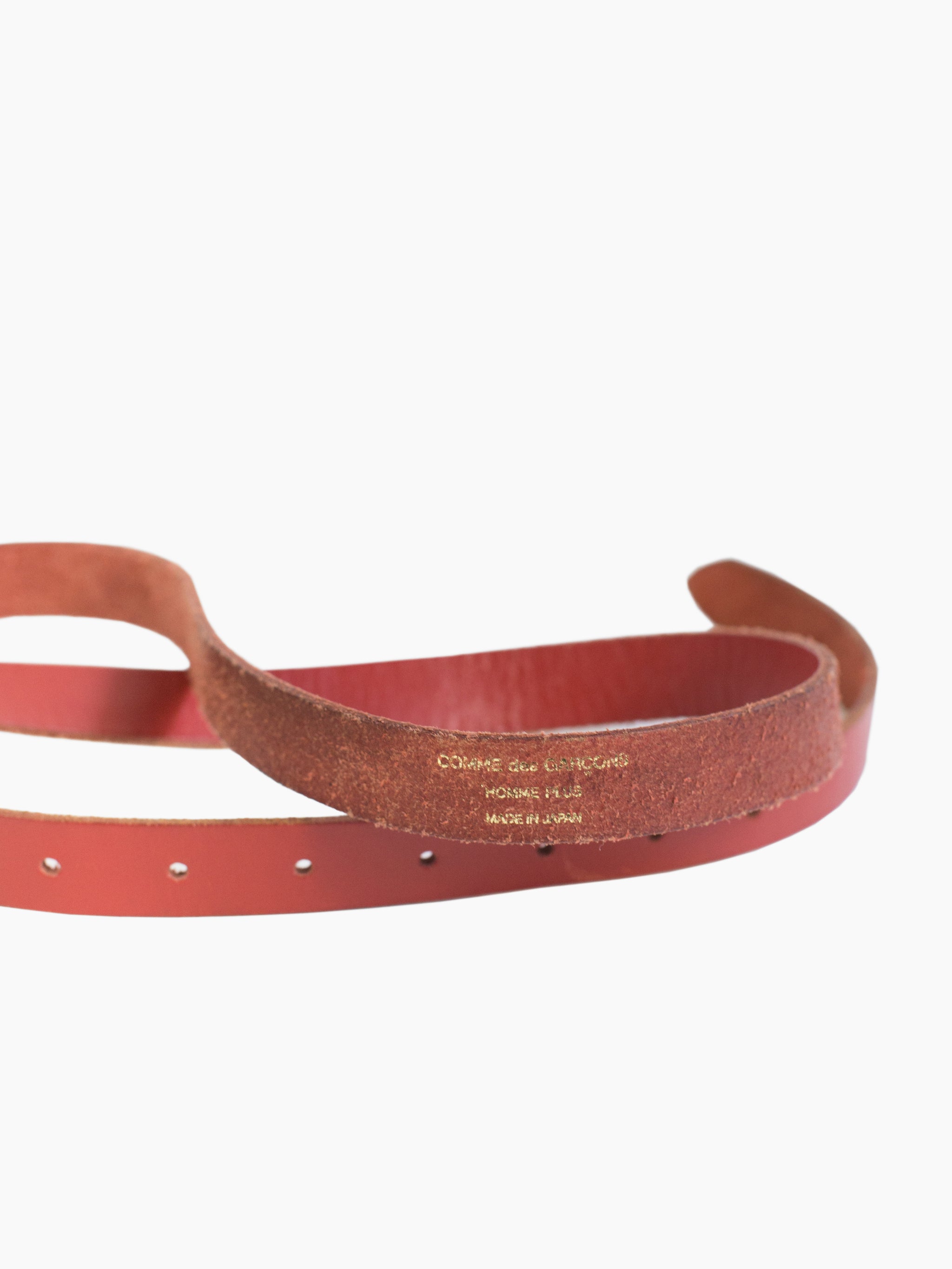 Comme des Garçons Homme Plus Red Leather Belt – HUIBEN