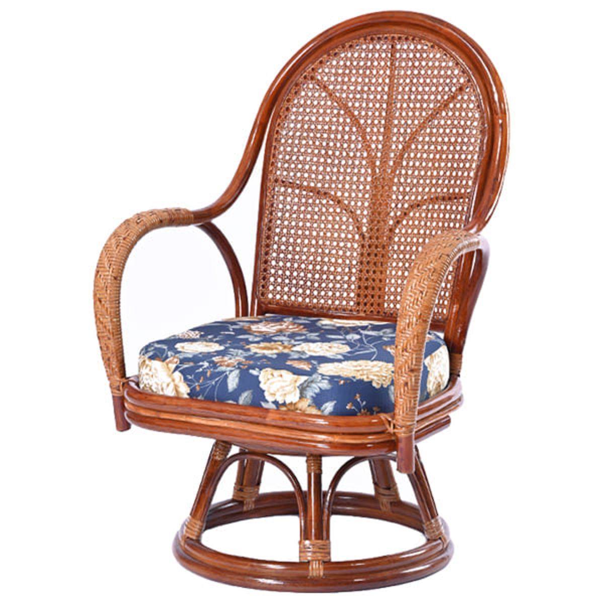 C753HR｜サンフラワーラタンのラタン回転チェア