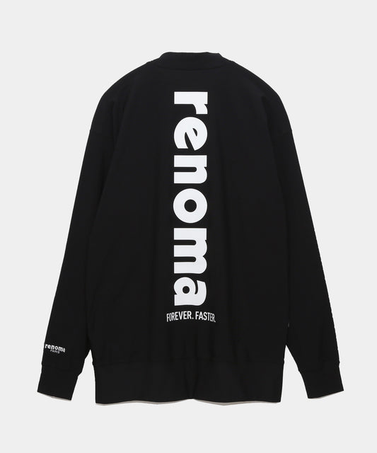 HYPEGOLF 長袖シャツ M 黒 モックネック HYPEGOLF 黒シャツ メンズ