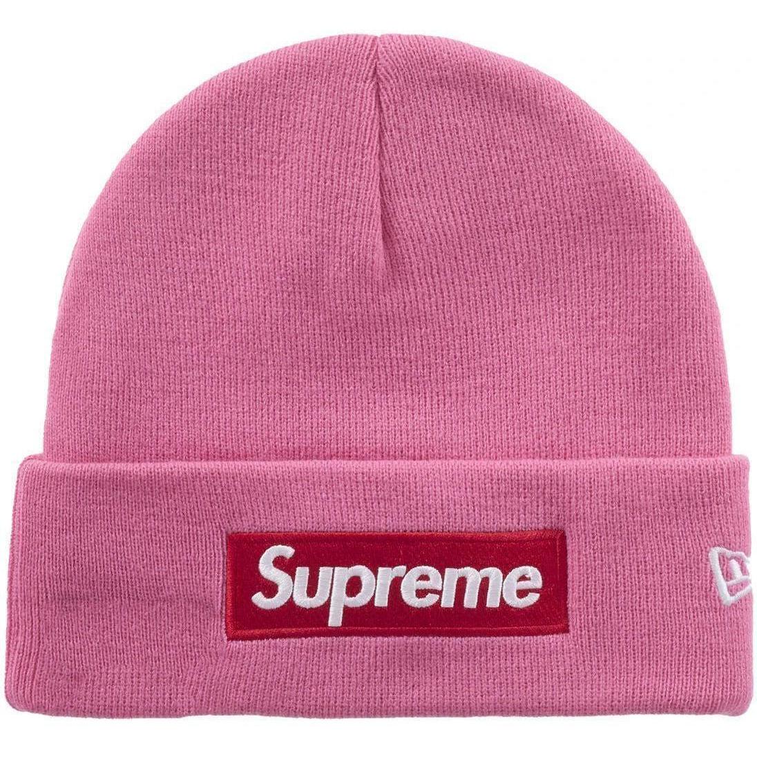 Supreme New Era Box Logo Beanie (FW25) Magenta