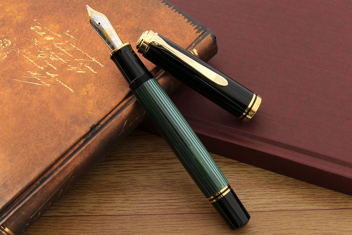 ペリカン（Pelikan） 万年筆スーベレーン M1000 グリーン縞 万年筆