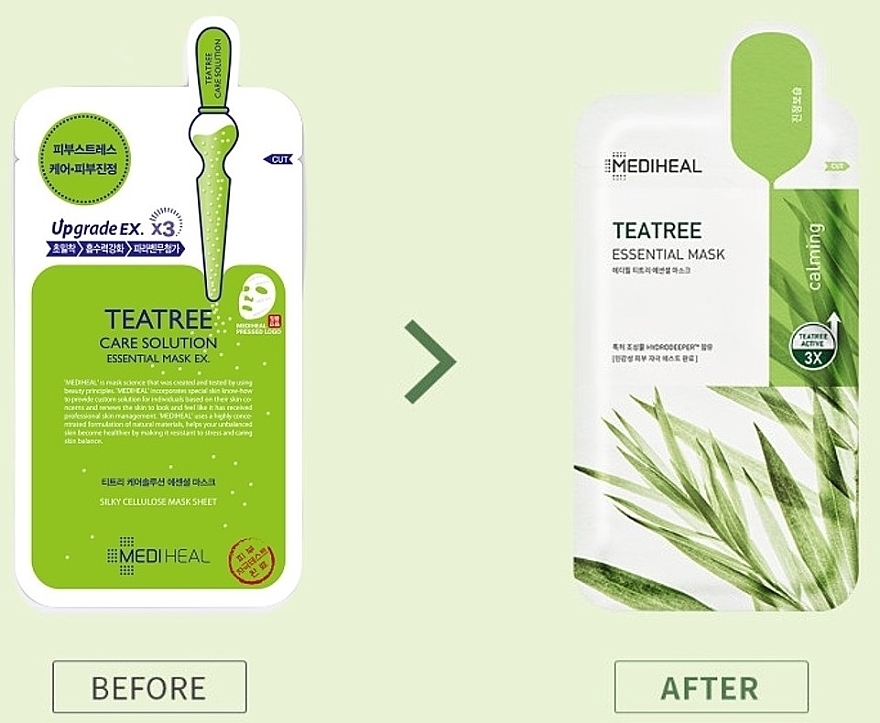 Mediheal Teatree Care Solution Essential Mask Ex - 鎮静シート