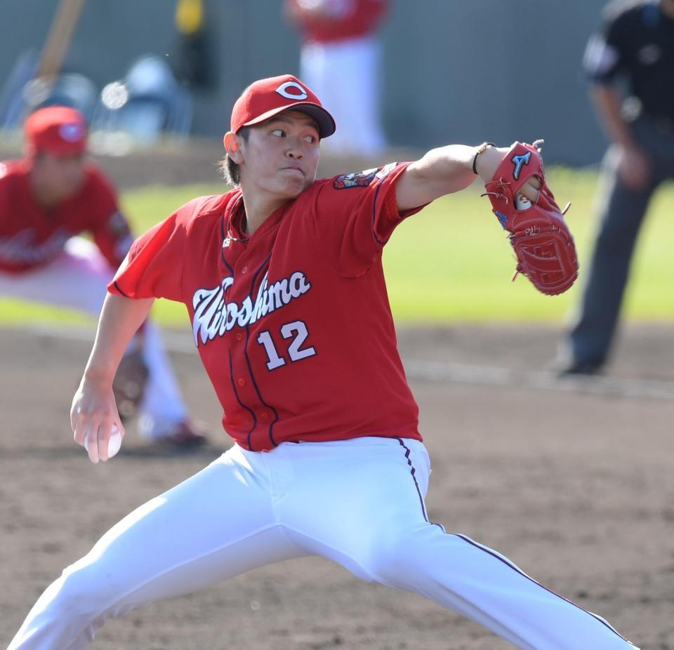 広島・ドラ3大道温貴が3者連続奪三振でアピール マエケンの評価に