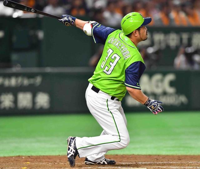 ヤクルト・畠山が代打3ラン マシソンの速球を左翼席へ/野球/デイリー