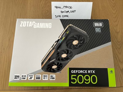 ZOTAC GAMIMG GeForce RTX 5090 SOLID ジャンク Amazon.com: ZOTAC