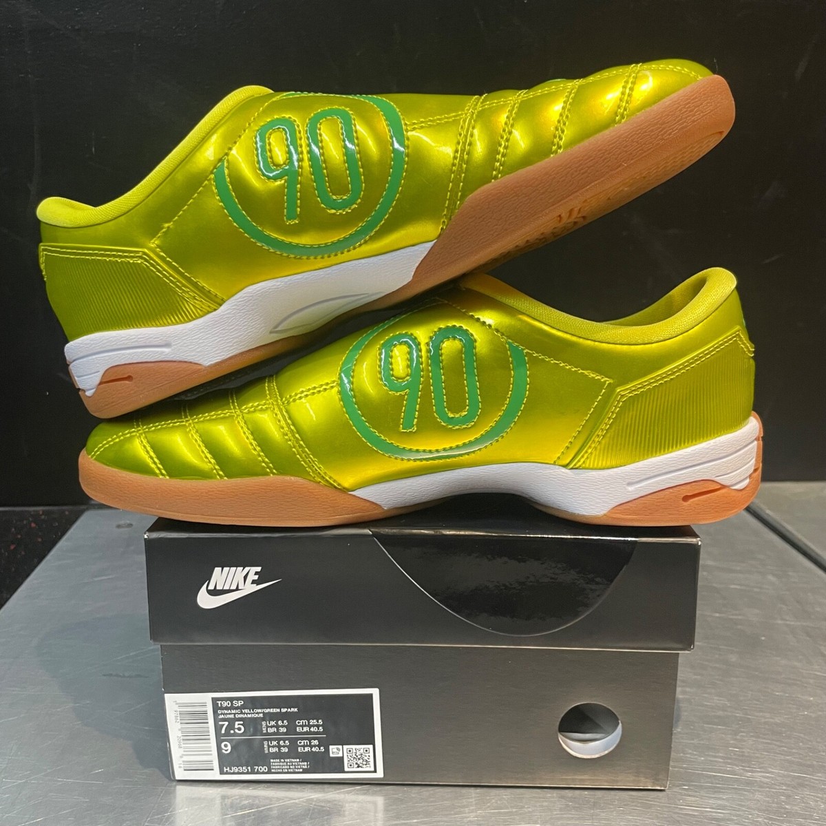 Nike Total 90 3 III SP Indoor Shoes Neon Yellow HJ9351-700 (SIZES