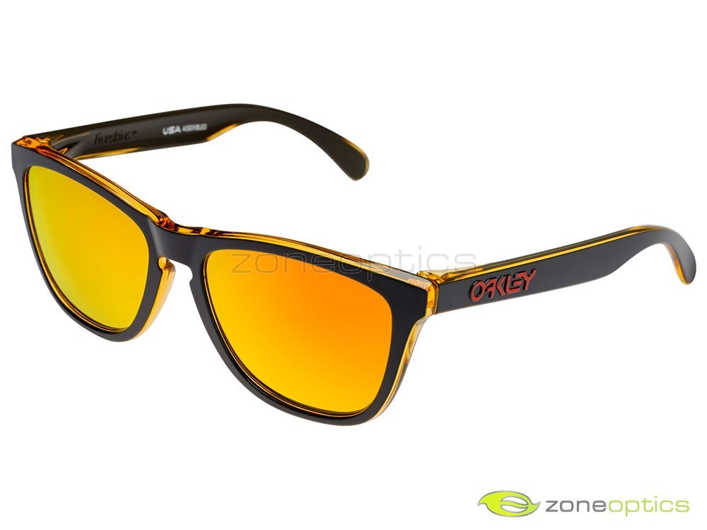 Oakley Frogskins Sunglasses OO9013-D955 Matte Black/Trans Yellow