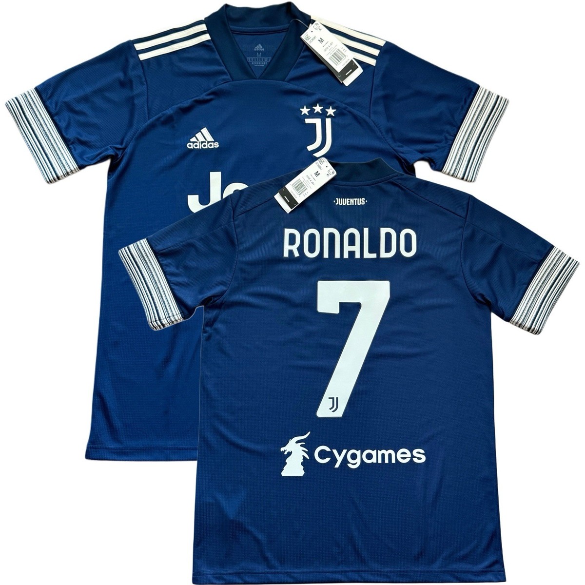 2020/21 Juventus Away Jersey #7 Ronaldo Medium adidas Cygames
